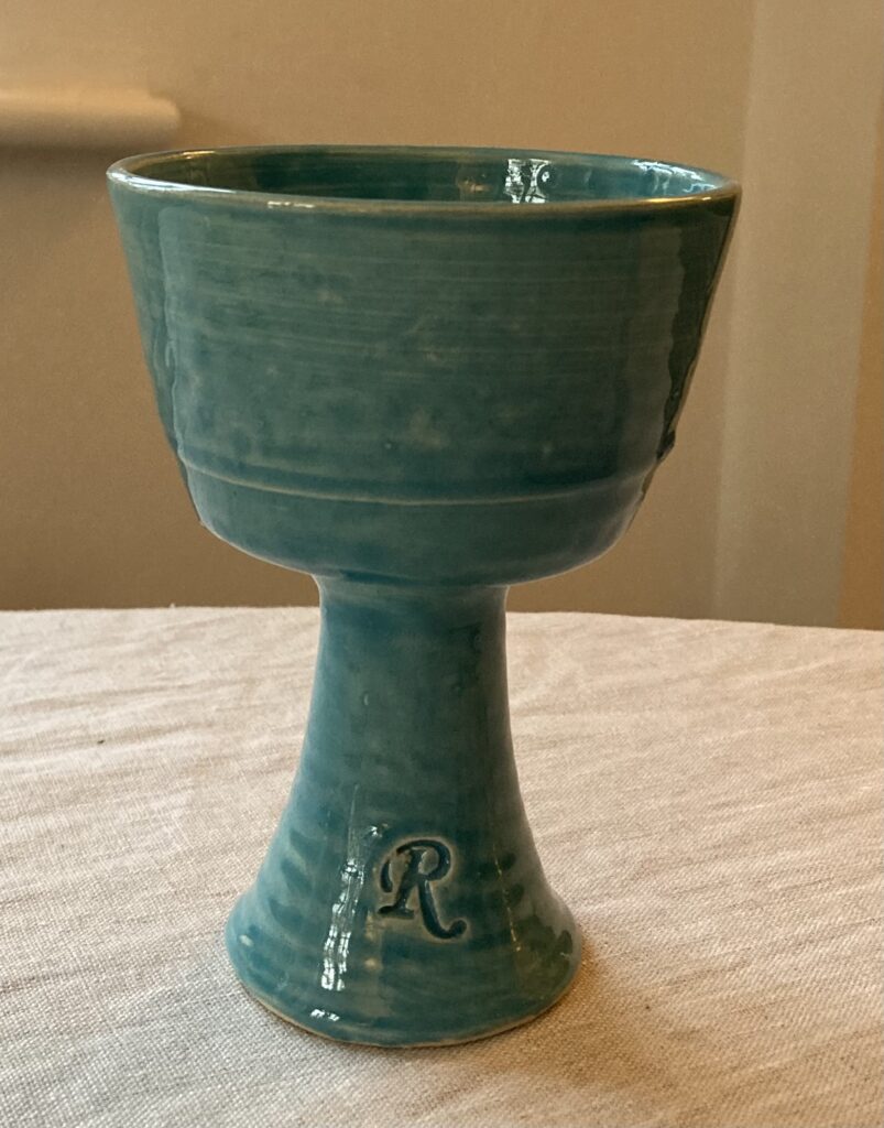 Teal Blue Goblet